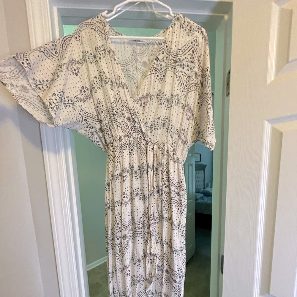 Hi-Low Floral Print Dress